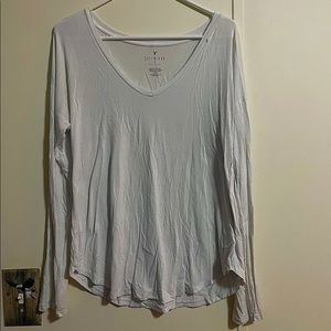 long sleeve white tee